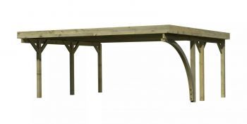 Carport CLASSIC 1B 61973 ocelové střešní plechy