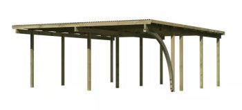 Dvojitý Carport ECO 2B 62043