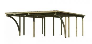 Dvojitý Carport ECO 2C 62045