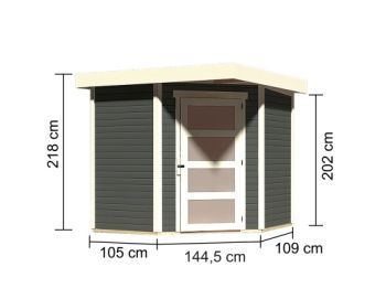 Zahradní domek Karibu SCHWANDORF 3 (73468) terragrau