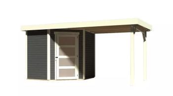 Zahradní domek Karibu SCHWANDORF 3 přístavek 240 cm (77739) terragrau