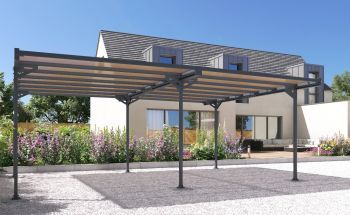 Kovový přístřešek / carport TRIGANO JARDIN MISTRAL DOUBLE