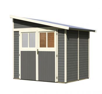 Dřevěný zahradní domek Karibu BOMLITZ 2 (8884) terragrau
