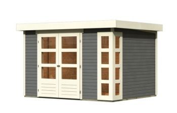 Dřevěný zahradní domek Karibu KERKO 5 (9184) terragrau