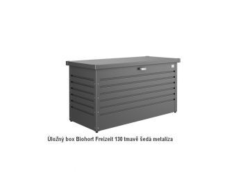 Úložný box FreizeitBox 130, tmavě šedá metalíza - Biohort