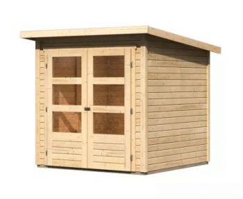 Dřevěný zahradní domek Karibu STOCKACH 2 (77873) natur