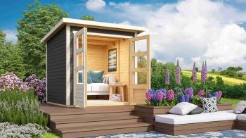 Dřevěný zahradní domek Karibu STOCKACH 2 (77874) terragrau