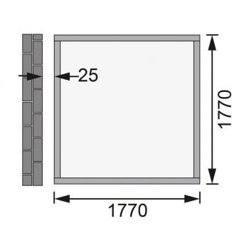 Dřevěný zahradní domek Karibu WANDLITZ 2 (73072) terragrau