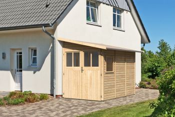 Dřevěný zahradní domek Karibu WANDLITZ 3 (55256) natur