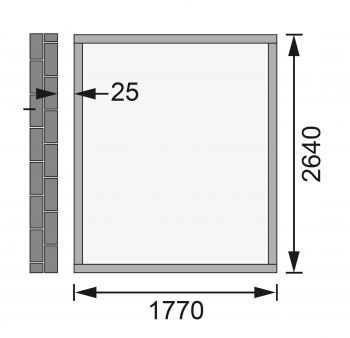 Dřevěný zahradní domek Karibu WANDLITZ 3 (73073) terragrau