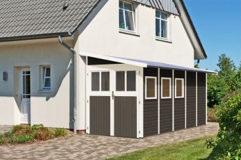 Dřevěný zahradní domek Karibu WANDLITZ 5 (73075) terragrau