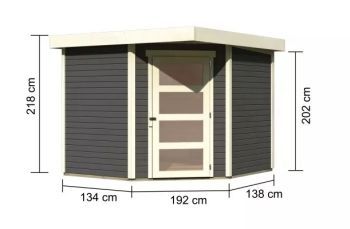Zahradní domek Karibu SCHWANDORF 5 (73471) terragrau