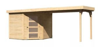 Zahradní domek Karibu SCHWANDORF 5 přístavek 280 cm (77750) natur