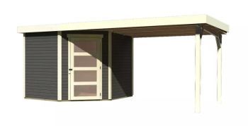 Zahradní domek Karibu SCHWANDORF 5 přístavek 280 cm (9217) terragrau