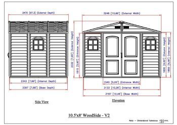 Zahradní plastový domek Duramax WoodSide Plus 233x325x240 cm, 30227