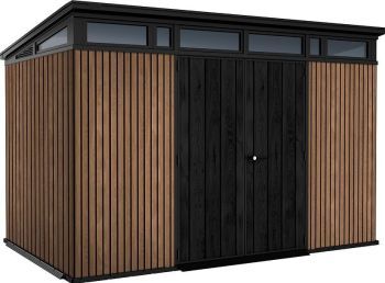 Zahradní plastový domek Signature 11x7, 342x226x216 cm, Decocoat, hnědý KETER 259825