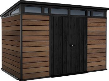 Zahradní plastový domek Signature 11x7 Horizontal, 342x226x216 cm, Decocoat, hnědý KETER 259822