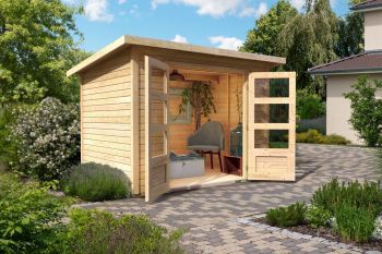 Dřevěný zahradní domek Karibu STOCKACH 3 (82978) natur