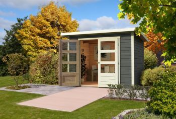 Dřevěný zahradní domek Karibu STOCKACH 3 (82979), terragrau