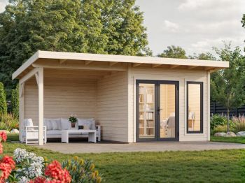 Zahradní domek Aurelia 8.4 + 7.9 m2 (hliníková okna a dveře)