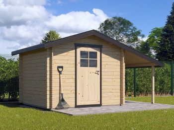 Zahradní domek Albert 250x250 Ekonomik s přístřeškem