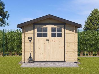 Zahradní domek Albert 250x250 Ekonomik s dvoukřídlými dveřmi