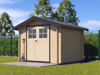 Zahradní domek Albert 250x250 Ekonomik s dvoukřídlými dveřmi