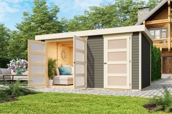 Zahradní domek Karibu MÜHLENTRUP 2 (23619) terragrau