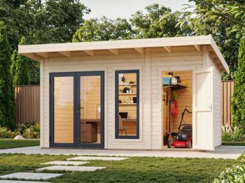 Zahradní domek Aurelia 12.4 m2 (hliníková okna a dveře)