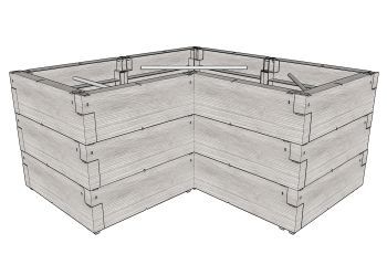 Vyvýšený záhon JUWEL TIMBER ERGOLINE L