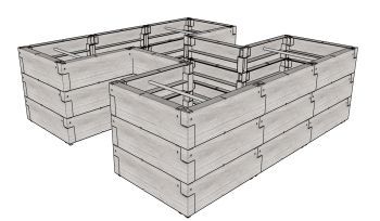 Vyvýšený záhon JUWEL TIMBER ERGOLINE H