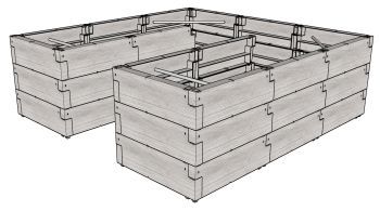 Vyvýšený záhon JUWEL TIMBER ERGOLINE U DEEP