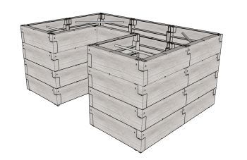 Vyvýšený záhon JUWEL TIMBER ERGOLINE U