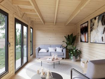 Zahradní domek Aurelia 15.2 m2 (hliníková okna a dveře)