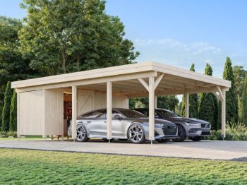 Přístřešek na auto Karl 40.6 m2 s úložným prostorem