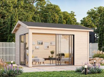 Zahradní domek Amanda 11.2 m2 s posuvnými dveřmi