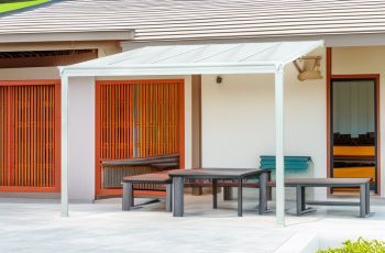 Hliníková pergola WALL 33 FSX bílá   čirý PC