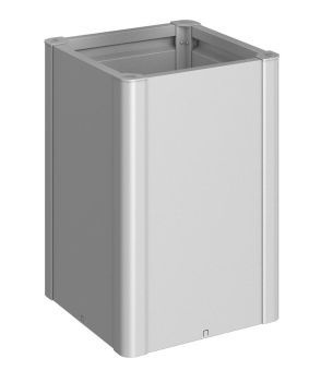 Truhlík Belvedere 50 maxi, stříbrná metalíza - Biohort