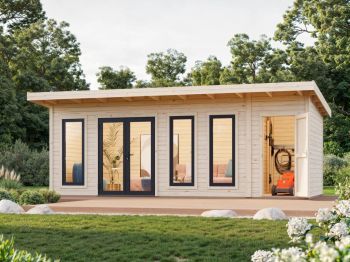 Zahradní domek Aurelia 19.2 m2 (hliníková okna a dveře)
