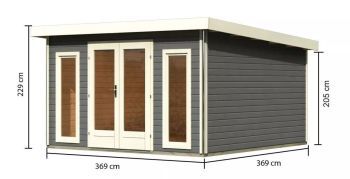 Zahradní domek Karibu RADEBURG 3 (31478) terragrau
