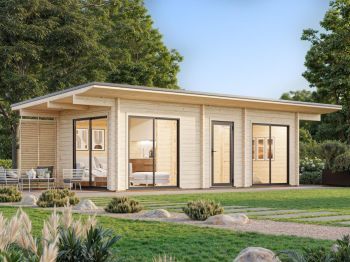 Zahradní domek Cecilia 21.8 m2 s posuvnými dveřmi s dvojitým sklem