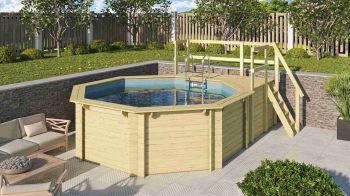 Bazén Karibu model 1C (45628) 480x400 cm
