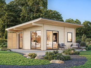 Zahradní domek Cecilia 27.2 m2 s posuvnými dveřmi s dvojitým sklem