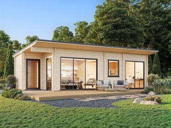 Zahradní domek Cecilia 32.0 m2 s posuvnými dveřmi s dvojitým sklem