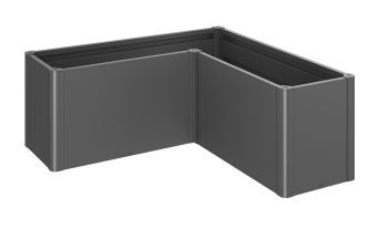 Truhlík Belvedere L150 midi, tmavě šedá metalíza - Biohort