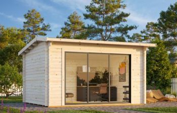 Zahradní domek INES 11.1 m2 s posuvnými dveřmi