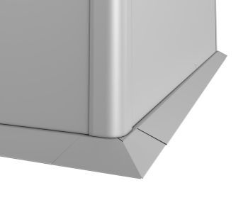 Soklová lišta, stříbrná metalíza
