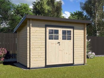 Zahradní domek Robin 300x200 Ekonomik, dvoukřídlé dveře