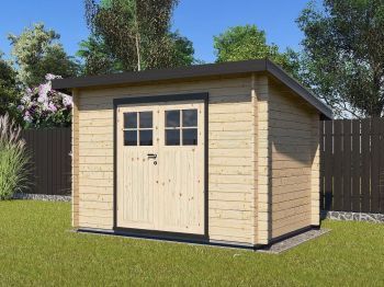 Zahradní domek Robin 300x200 Ekonomik, dvoukřídlé dveře