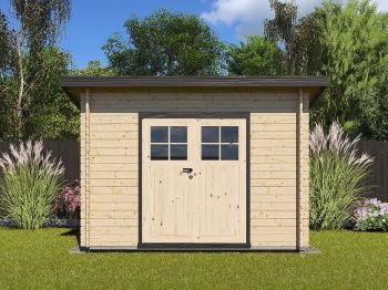 Zahradní domek Robin 300x250 Ekonomik, dvoukřídlé dveře